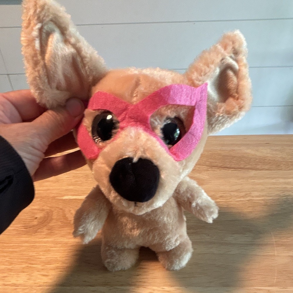 The Petting Zoo Wonder Woman Dog Plush Beige Pink Small 9" Washable 2018